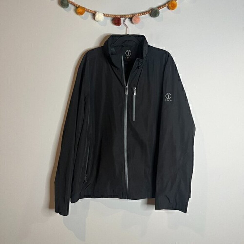 Tumi T Tech Black Windbreaker Jacket